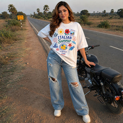 Woman-wearing-t-shirt
