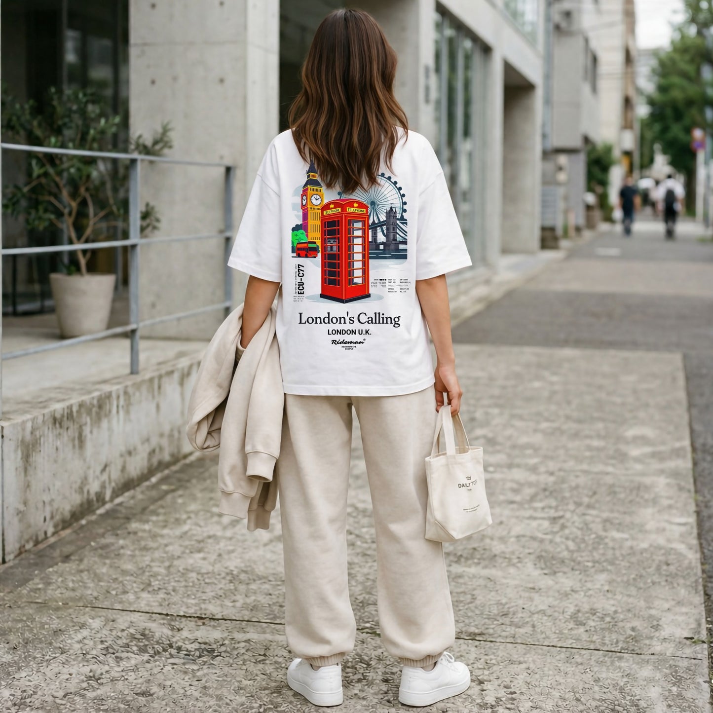 London’s Calling French Terry Oversized Tee