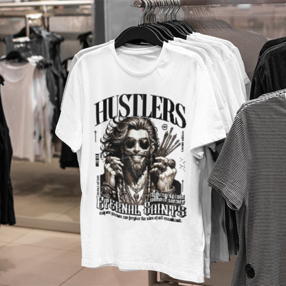 Hustlers  Printed Oversize Fit Unisex T Shirt