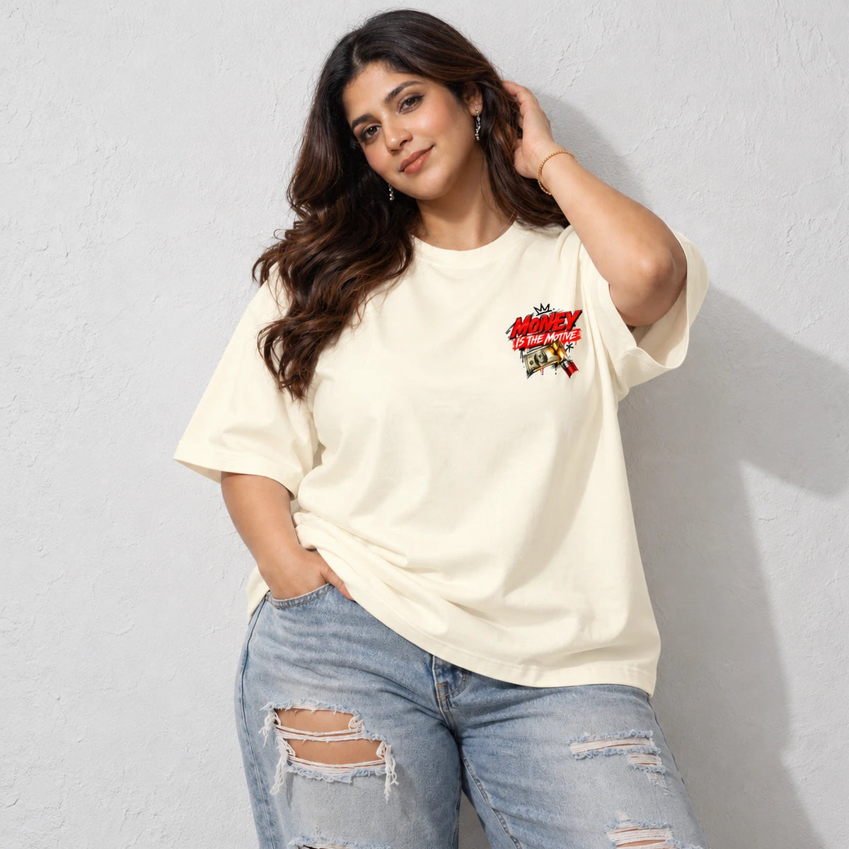 Money Is the Motive Unisex Oversized T-Shirt