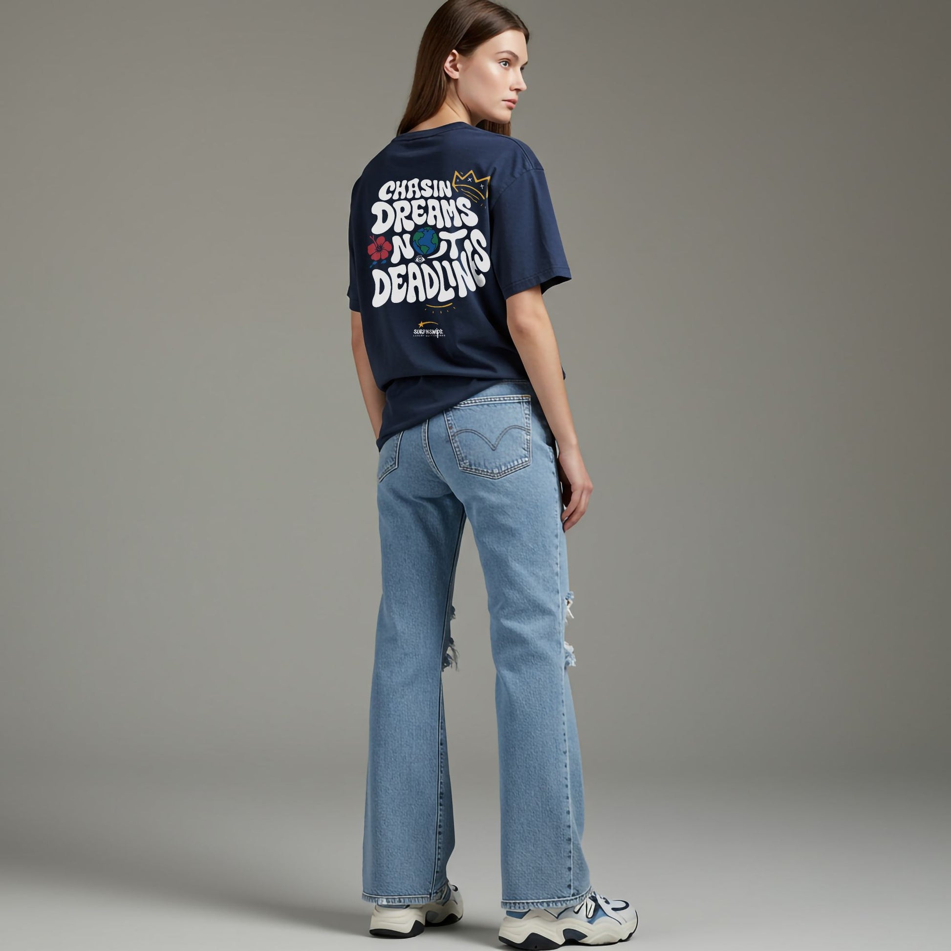 chasin-dreams-not-deadlines-oversized-tshirt-black