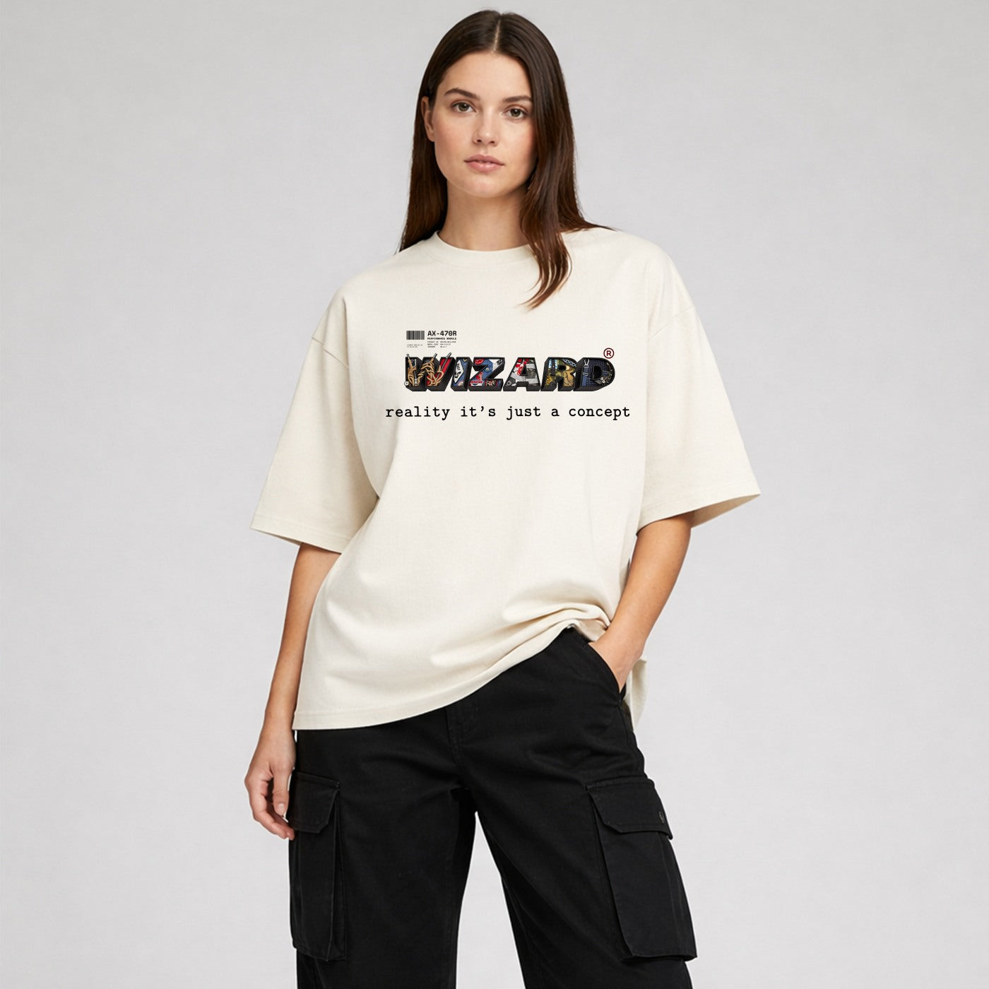 woman -wearing-off-white-wizard-tee