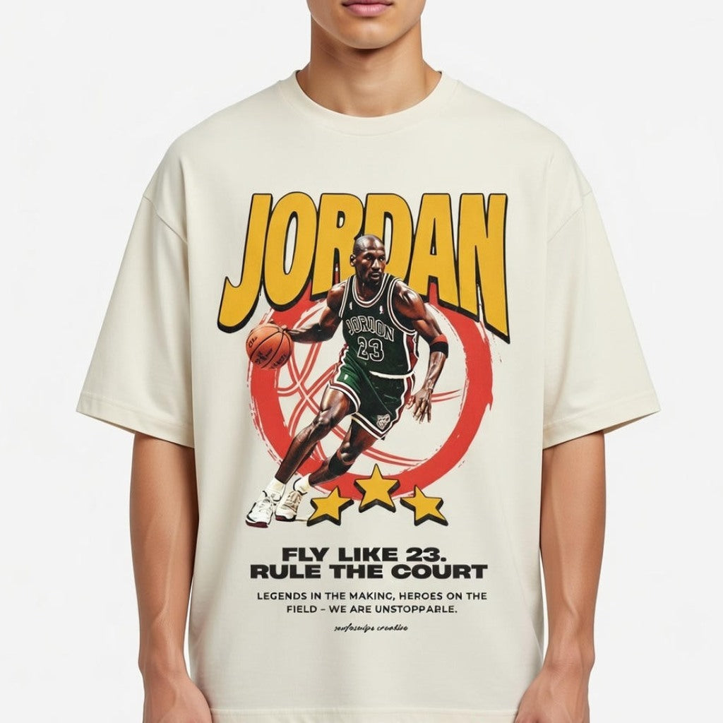 Jordan Fly Like 23 Oversized Terry Cotton T‑Shirt