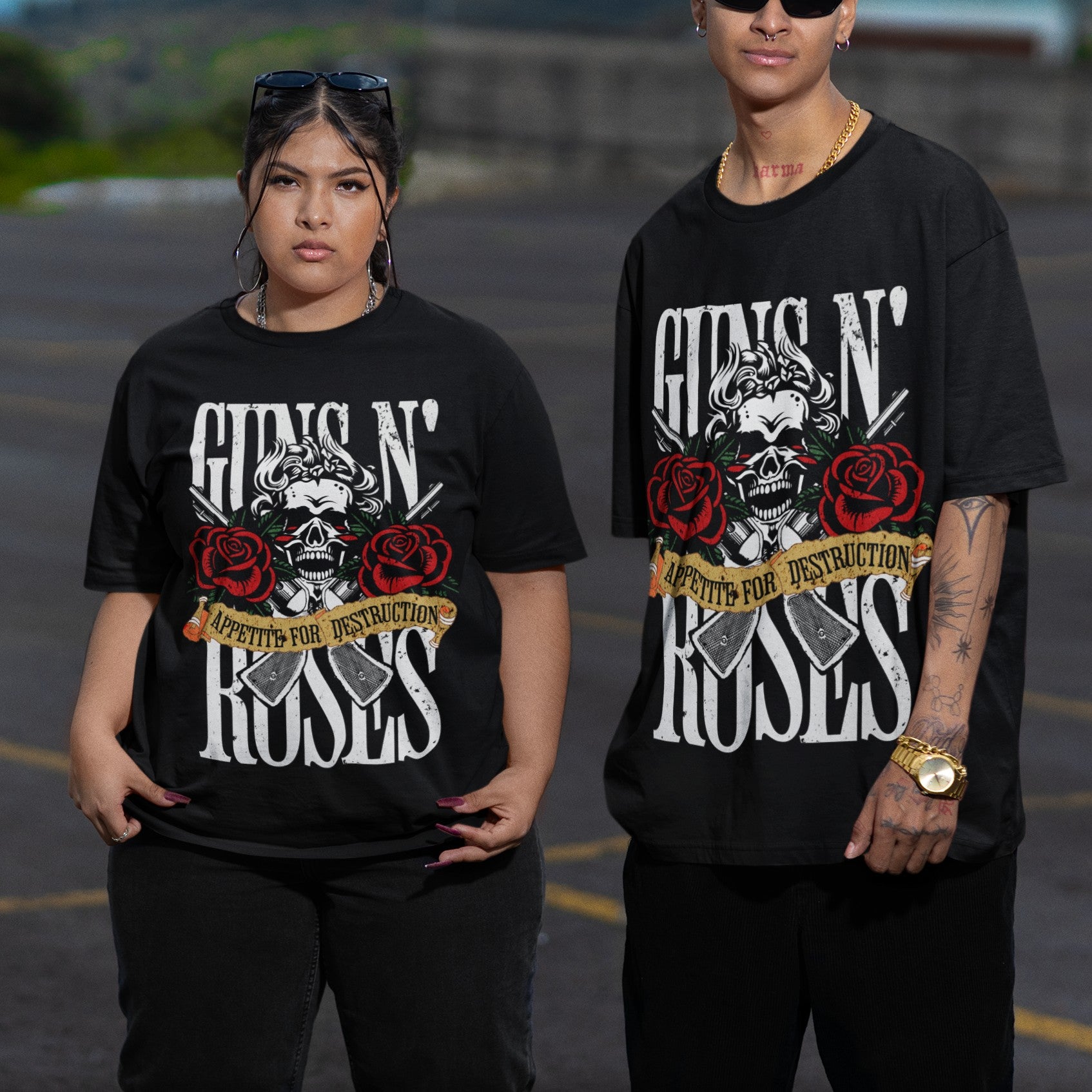 Unisex Guns n' Roses Printed T-shirt