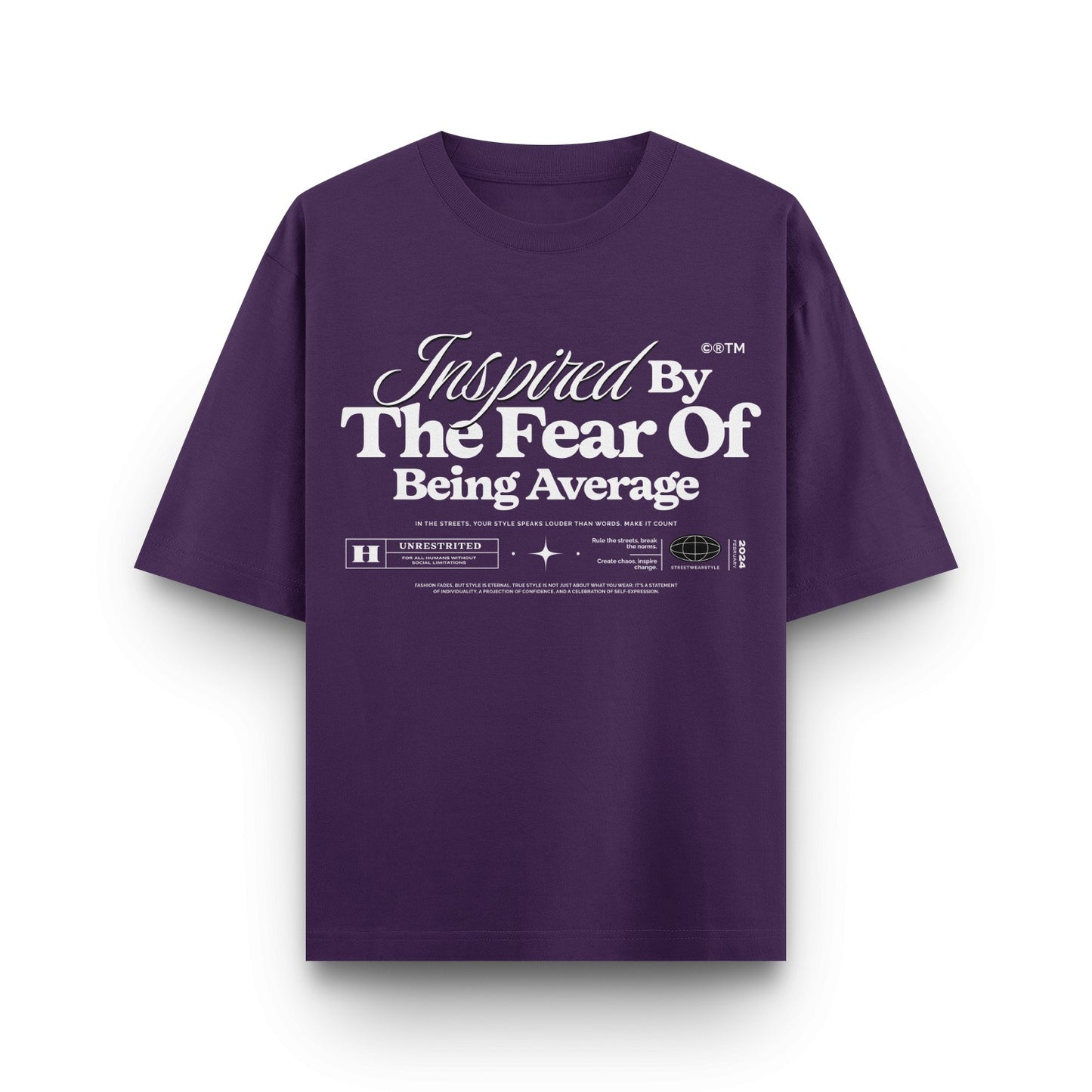 Fear Of Being Average Oversized T-Shirt