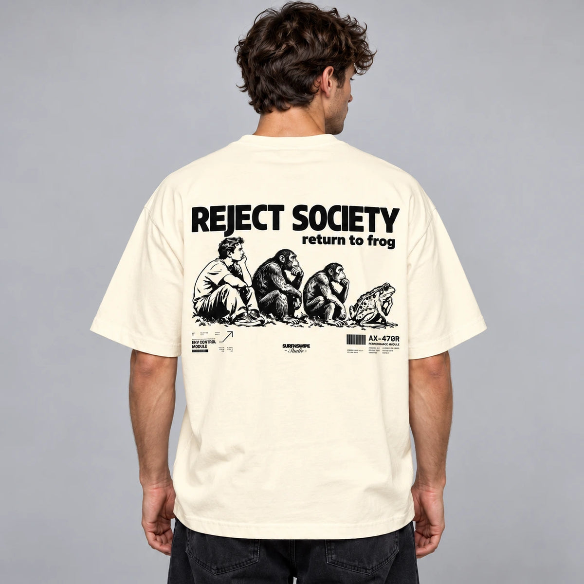 Reject Society Oversized T-Shirt | 260 GSM Cotton Terry