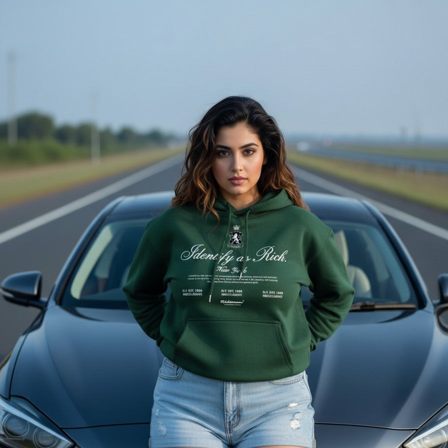 Identify As Rich Oversized Hoodie