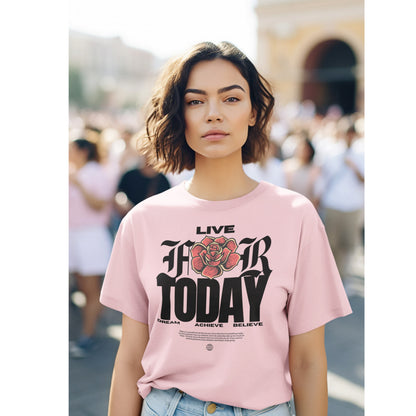 Typography Printed Cotton Oversize T-Shirt