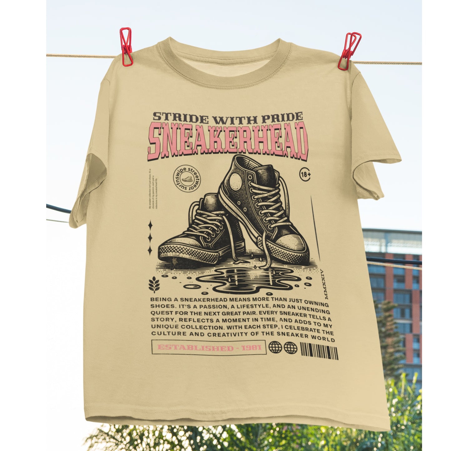 Ultra-Soft Cotton Sneakerhead Printed T-Shirt