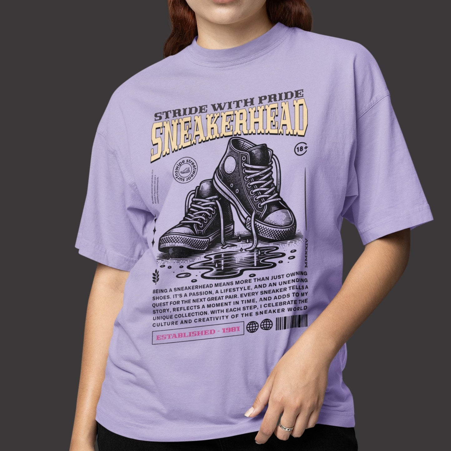 Sneakerhead Printed Pure cotton Oversize Unisex T-Shirt