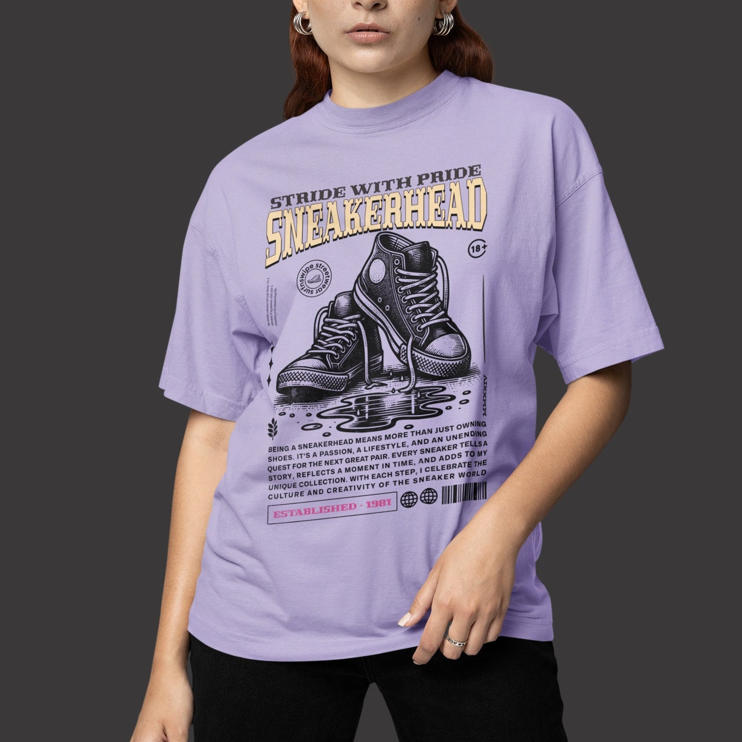 Sneakerhead Printed Pure cotton Oversize Unisex T-Shirt