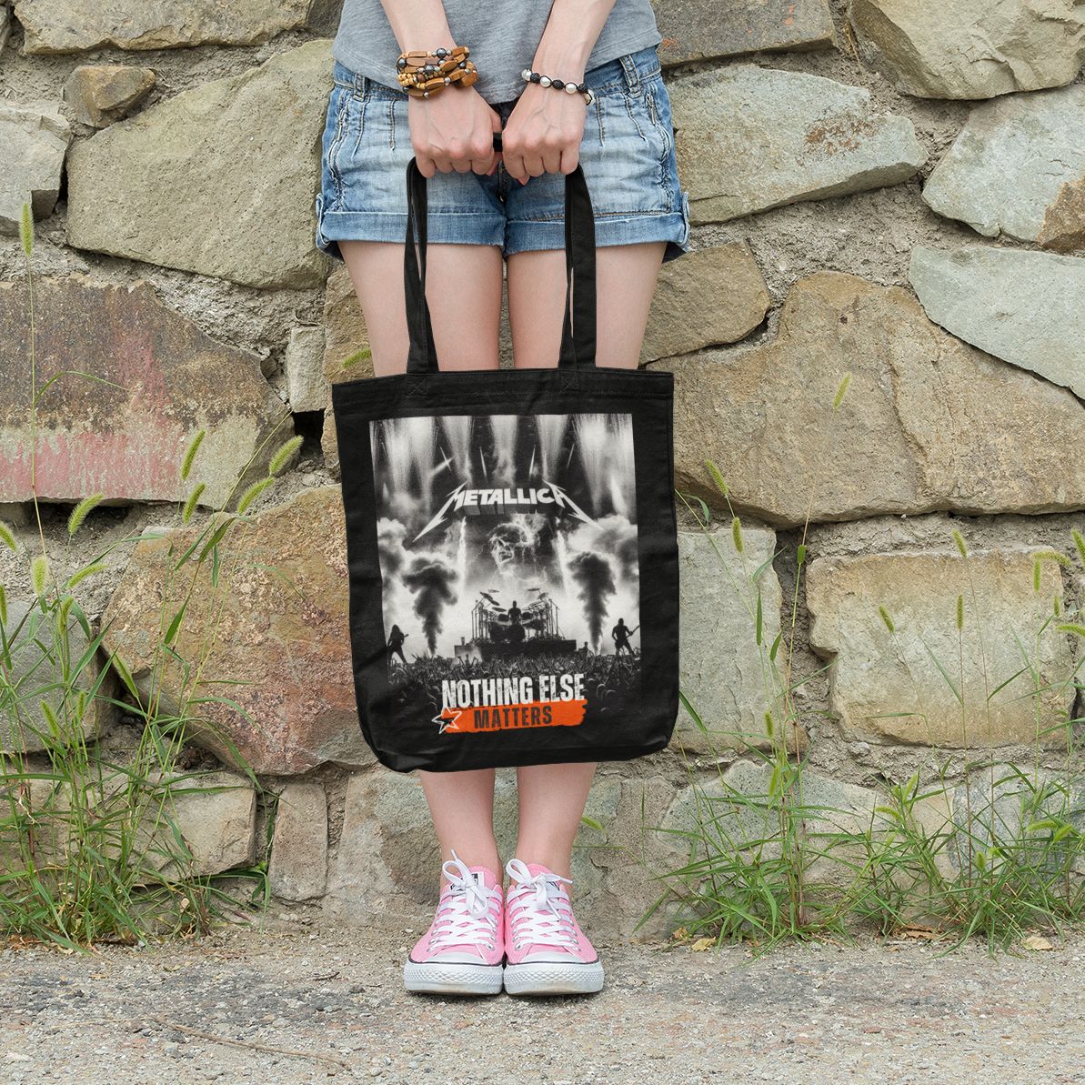 metallica_illustration_black_tote_bag