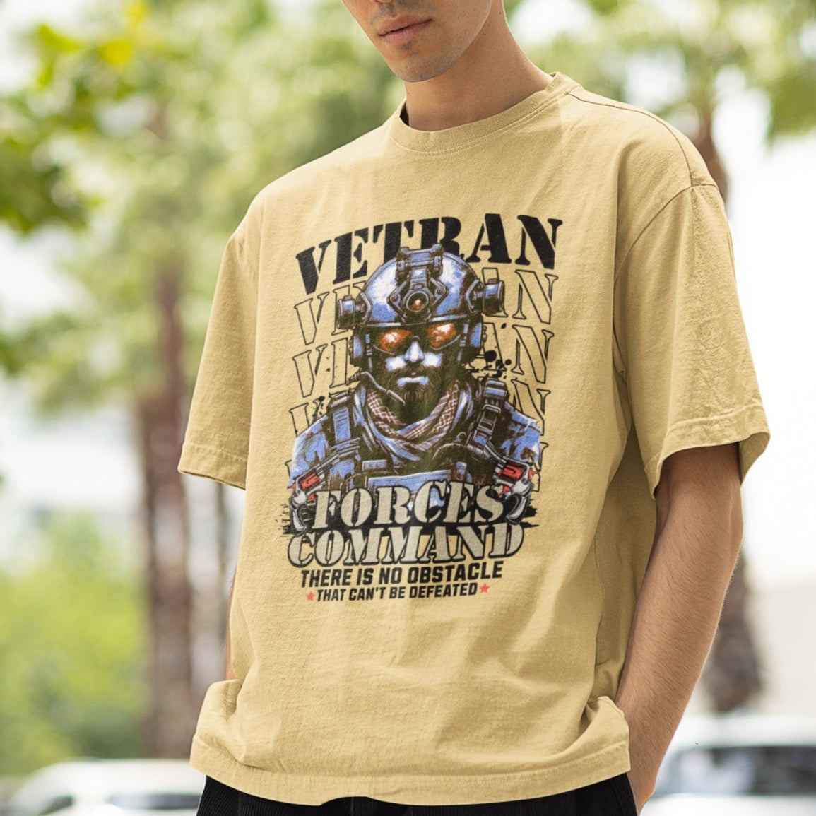 Oversized Veteran Graphic Tee